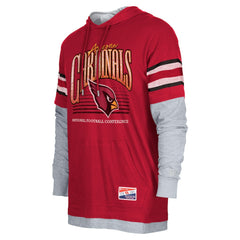 Arizona Cardinals New Era Twofer Long Sleeve Hooded T-Shirt Cardinal - NFL