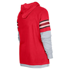 Atlanta Falcons New Era Twofer Long Sleeve Hooded T-Shirt Red - NFL