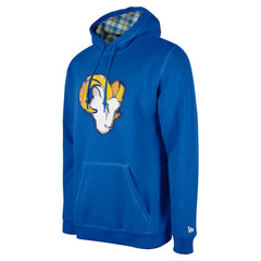 Los Angeles Rams New Era 3rd Down Plaid Pullover Hoodie Royal - NFL