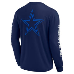 Dallas Cowboys Unisex Elements Strive Long Sleeve T-Shirt Navy - Fanatics