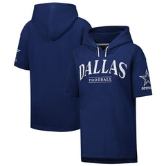 Dallas Cowboys Unisex Elements Ready Short Sleeve Pullover Hoodie Navy - Fanatics