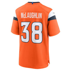 Jaleel McLaughlin Denver Broncos Team Game Jersey Orange - Nike