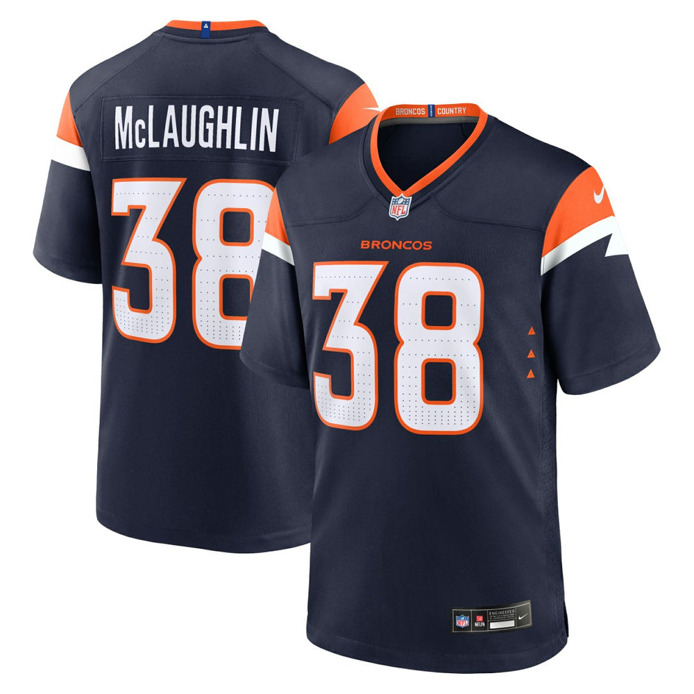 Jaleel McLaughlin Denver Broncos Alternate Game Jersey Navy - Nike