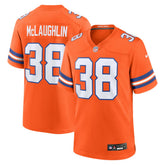 Jaleel McLaughlin Denver Broncos Mile High Collection 1977 Throwback Player Game Jersey Orange - Nike
