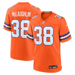 Jaleel McLaughlin Denver Broncos Mile High Collection 1977 Throwback Player Game Jersey Orange - Nike