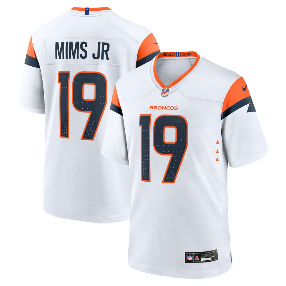Marvin Mims Jr Denver Broncos Game Jersey White - Nike