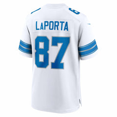Sam LaPorta Detroit Lions White Game Jersey White - Nike