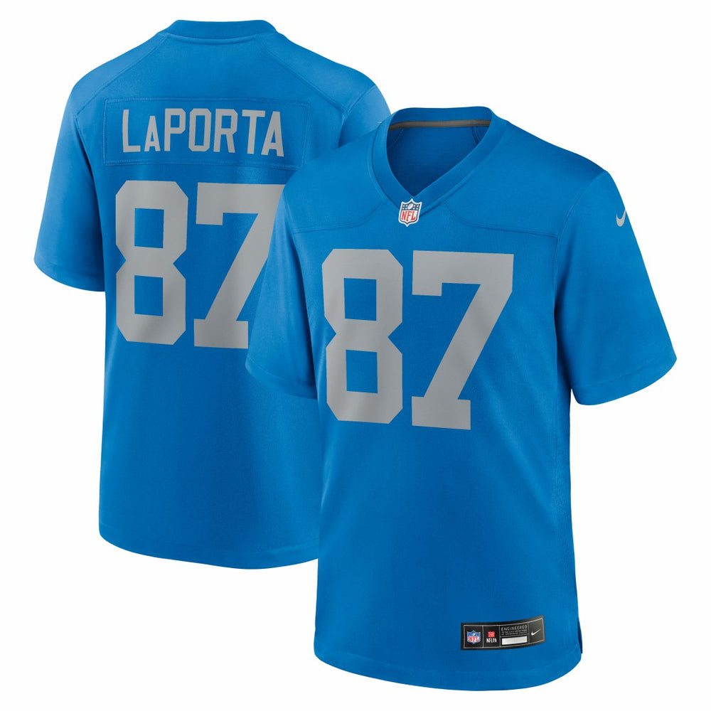 Sam LaPorta Detroit Lions Alternate Game Jersey Blue - Nike
