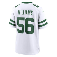 Quincy Williams New York Jets Game Jersey Legacy White - Nike