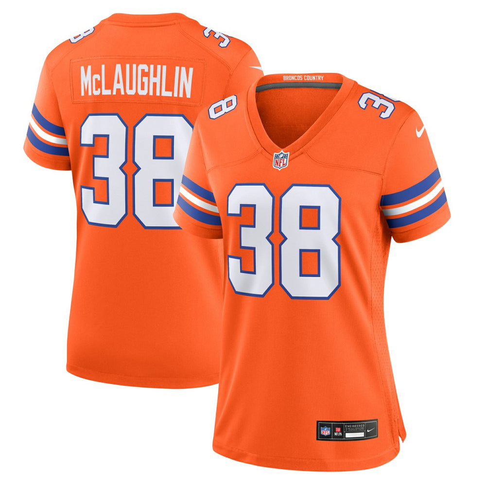 Jaleel McLaughlin Denver Broncos Women's Mile High Collection 1977 Throwback Player Game Jersey Orange - Nike