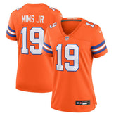 Marvin Mims Jr Denver Broncos Women's Mile High Collection 1977 Throwback Player Game Jersey Orange - Nike