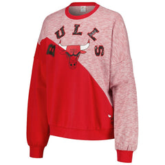 NBA - Chicago Bulls G-III 4Her by Carl Banks Women's Benches Split Pullover Sweatshirt - Red