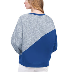 NBA - Philadelphia 76ers G-III 4Her by Carl Banks Women's Benches Split Pullover Sweatshirt - Royal