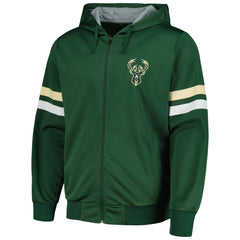 NBA - Milwaukee Bucks G-III Sports by Carl Banks Contender Full-Zip Hoodie Jacket - Hunter Green
