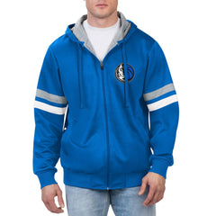 NBA - Dallas Mavericks G-III Sports by Carl Banks Contender Full-Zip Hoodie Jacket - Blue