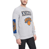 NBA - New York Knicks Tommy Jeans Hayes Crew Neck Pullover Sweatshirt - Heather Gray
