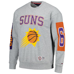NBA - Phoenix Suns Tommy Jeans Hayes Crew Neck Pullover Sweatshirt - Heather Gray