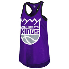 NBA - Sacramento Kings G-III 4Her by Carl Banks Women's Showdown Scoop-Neck Racerback Tank Top - Purple