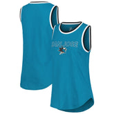 San Jose Sharks - G-III 4Her by Carl Banks Women's Strategy Tank Top Teal