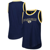 Nashville Predators - G-III 4Her by Carl Banks Women's Strategy Tank Top Navy