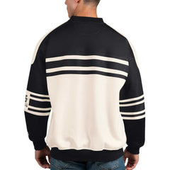 Vegas Golden Knights Starter Defense Fleece Crewneck Pullover Sweatshirt White