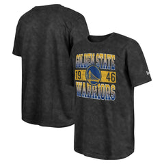 New Era - Golden State Warriors Enzyme Washed Oversized T-Shirt - Black