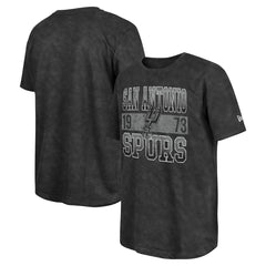 New Era - San Antonio Spurs Enzyme Washed Oversized T-Shirt - Black