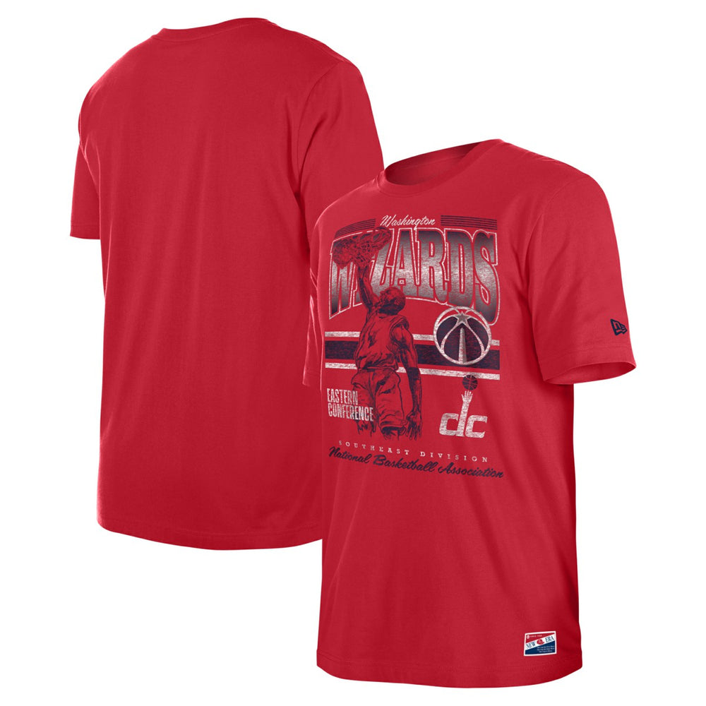 New Era - Washington Wizards Enzyme Wash Oversized T-Shirt - Red