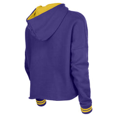 New Era - Los Angeles Lakers Women's Boxy Raw Edge Pullover Hoodie - Purple