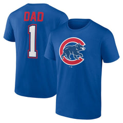 Chicago Cubs Father's Day #1 Dad T-Shirt discount