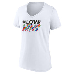 Cincinnati Reds Women's Love Wins V-Neck T-Shirt discount