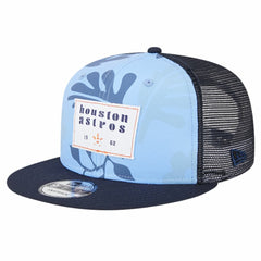 Houston Astros New Era Bikini Bottom Trucker 9FIFTY Snapback Hat Lifestyle