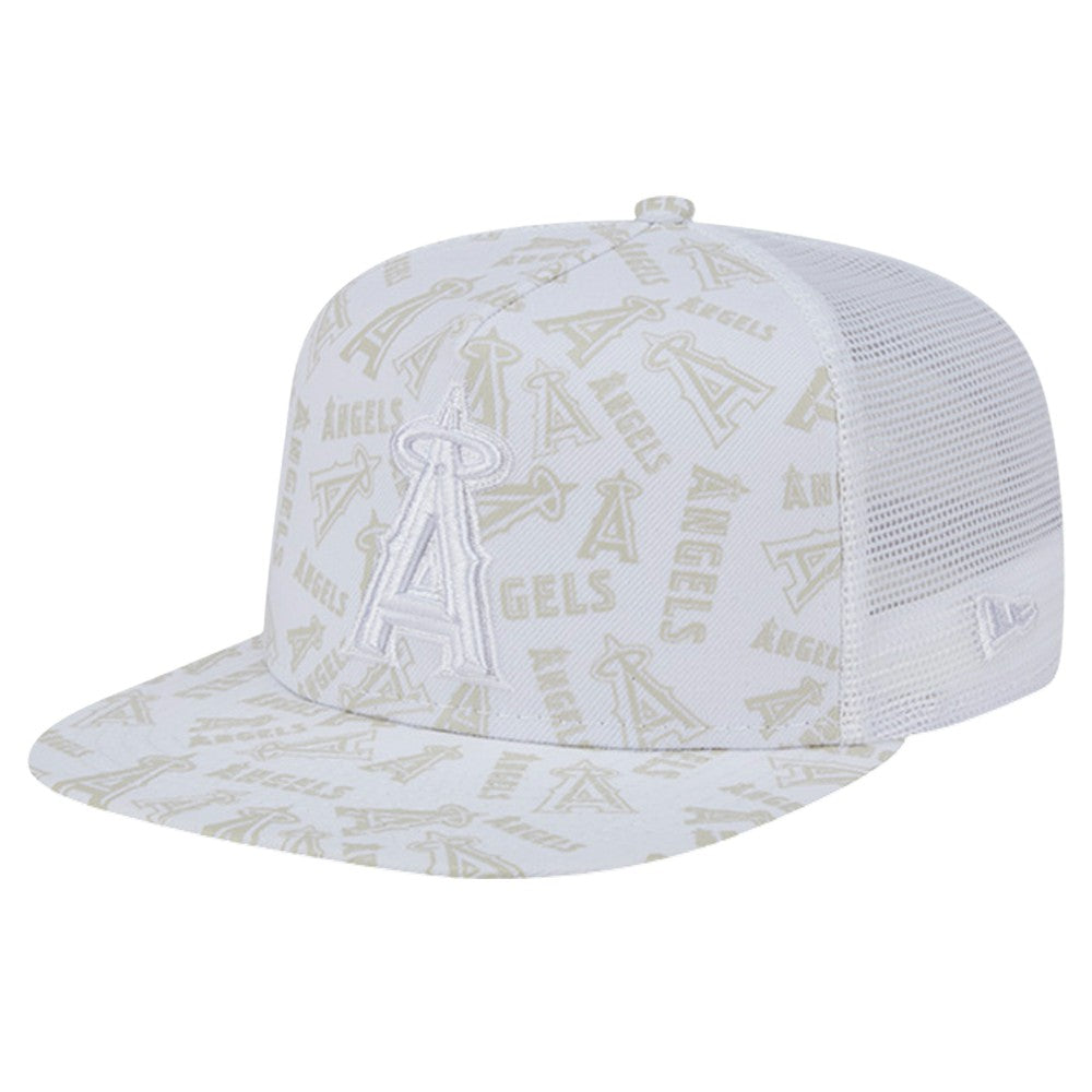 Los Angeles Angels New Era Logo Dunes A-Frame Trucker 9FIFTY Snapback Hat Near Me