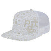 Pittsburgh Pirates New Era Logo Dunes A-Frame Trucker 9FIFTY Snapback Hat Clearance