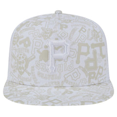 Pittsburgh Pirates New Era Logo Dunes A-Frame Trucker 9FIFTY Snapback Hat Clearance