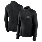 Cincinnati Bengals Women's Elements Raglan Quarter-Zip Jacket Black - Fanatics