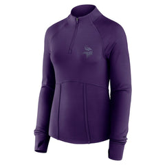 Minnesota Vikings Women's Elements Raglan Quarter-Zip Jacket Purple - Fanatics