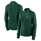 Green Bay Packers Women's Elements Raglan Quarter-Zip Jacket Green - Fanatics