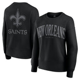 New Orleans Saints Women's Elements Pullover Sweatshirt Black - Fanatics
