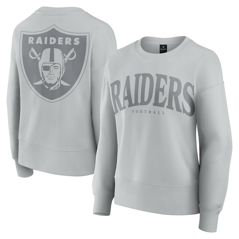 Las Vegas Raiders Women's Elements Pullover Sweatshirt Gray - Fanatics