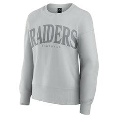 Las Vegas Raiders Women's Elements Pullover Sweatshirt Gray - Fanatics