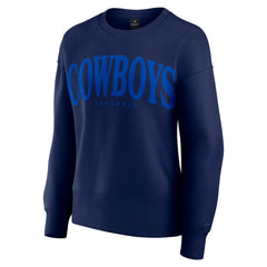 Dallas Cowboys Women's Elements Pullover Sweatshirt Navy - Fanatics