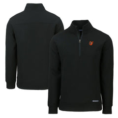Baltimore Orioles Cutter & Buck Cooperstown Collection Roam Eco Recycled Quarter-Zip Pullover On Sale