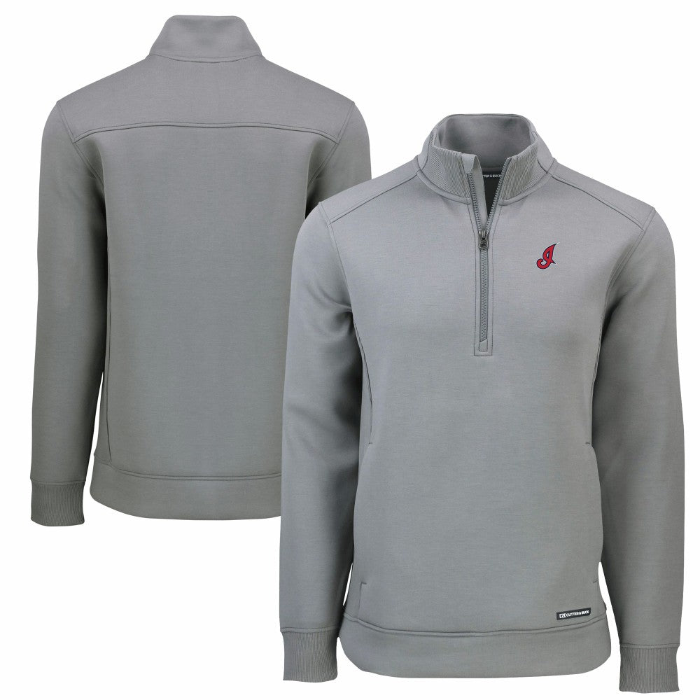 Cleveland Guardians Cutter & Buck Cooperstown Collection Roam Eco Recycled Quarter-Zip Pullover Lifestyle