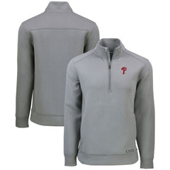 Philadelphia Phillies Cutter & Buck Roam Eco Recycled Quarter-Zip Pullover Online