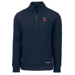 Cleveland Guardians Cutter & Buck Roam Eco Recycled Quarter-Zip Pullover for sale