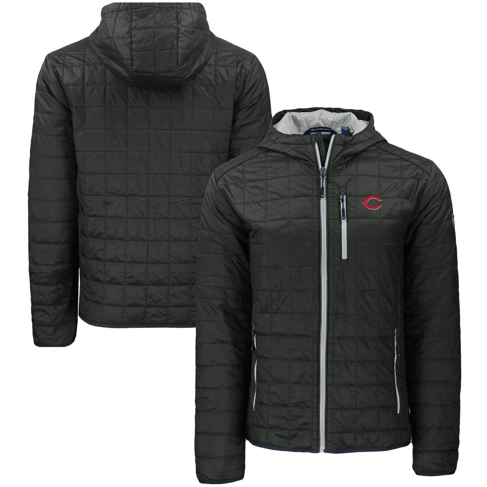 Cincinnati Reds Cutter & Buck Rainier Primaloft Eco Full-Zip Hooded Jacket Clearance