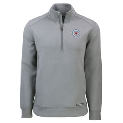 Chicago Cubs Cutter & Buck City Connect Roam Eco Recycled Quarter-Zip Pullover for sale