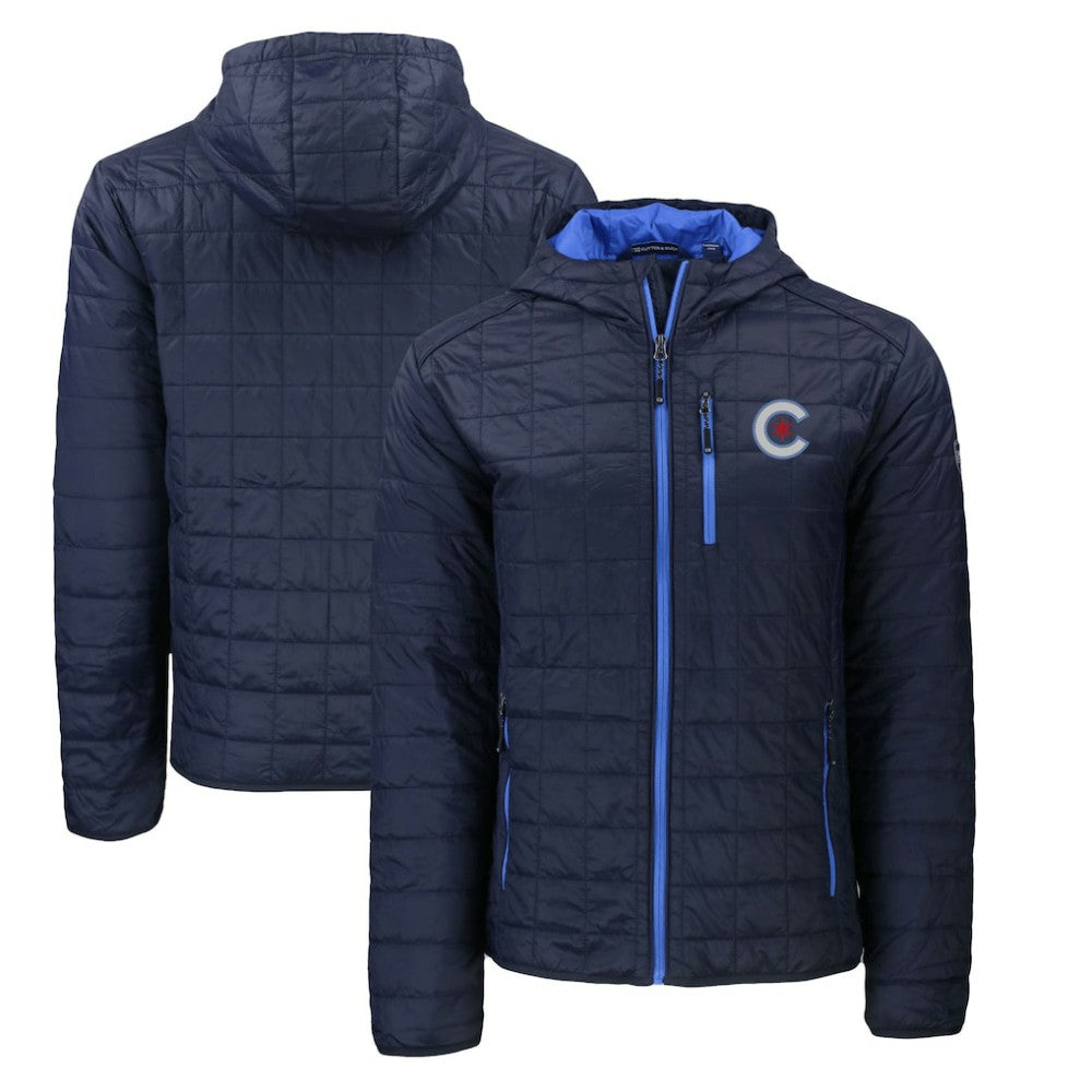 Chicago Cubs Cutter & Buck City Connect Rainier Primaloft Eco Full-Zip Hooded Jacket Online