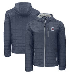 Chicago Cubs Cutter & Buck City Connect Rainier Primaloft Eco Full-Zip Hooded Jacket Clearance